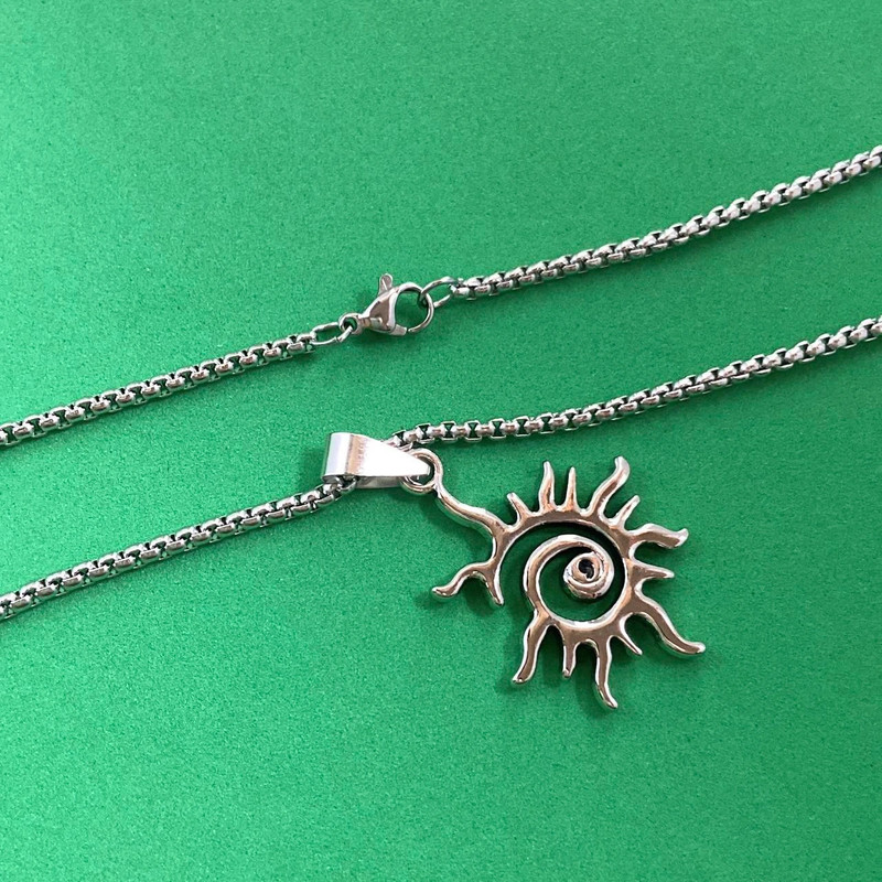 Sun Pendant Necklace for Men Women 4