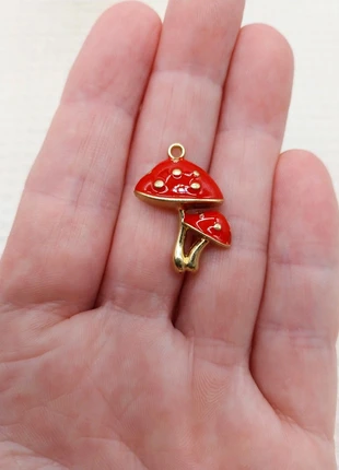 Pendentif champignon amanite rouge émaillé, création bijoux DIY A1789, marque: Création bijoux Syllikan, état: Très bon état, 1,90 €, 2,70 € Protection acheteurs (Pro) incluse