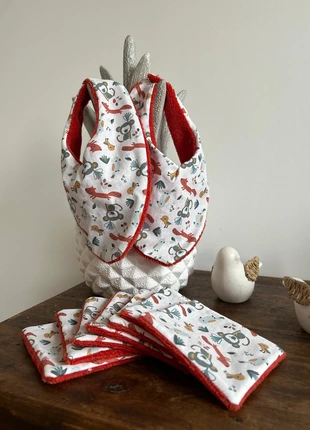 Ensemble bébé bavoirs et lingettes lavables, état: Neuf avec étiquette, 12,00 €, 13,30 € Protection acheteurs incluse