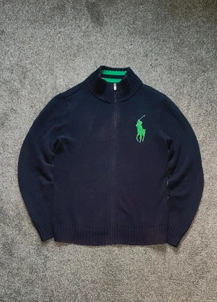 Big Pony Marineblaue Strickjacke von Polo Ralph Lauren, merk: Ralph Lauren, staat: Heel goed, maat: L, € 45,00, € 47,95 inclusief Kopersbescherming