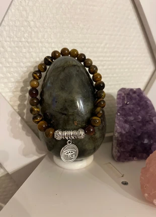 Bracelet véritable pierre naturelle œil du tigre, marque: Pierre, état: Neuf sans étiquette, 5,00 €, 5,95 € Protection acheteurs incluse