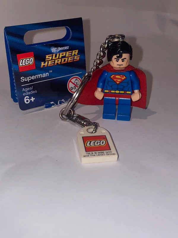 Superman sales lego keyring