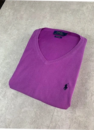 Pull Col en V Ralph Lauren Violet - Taille L, brand: Ralph Lauren, condition: Very good, size: L, €30.00, €32.20 includes Buyer Protection Pro