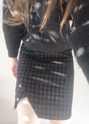 Jupe pied-de-poule, Checkered preppy skirt, marque: Camaïeu, état: Très bon état, taille: S / 36 / 8, 10,00 €, 11,20 € Protection acheteurs incluse