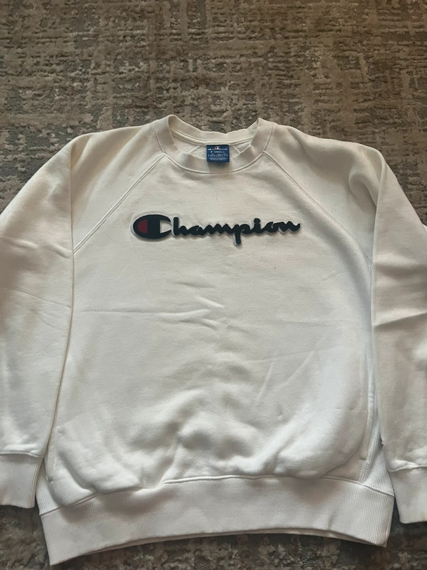 Women s White Champion Jumper Vinted
