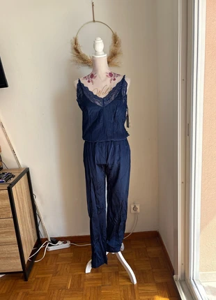 Magnifique combinaison pantalon soie bleu femme karma koma, brand: Karma Koma, condition: New with tags, size: XS / 34 / 6, €95.00, €100.45 includes Buyer Protection