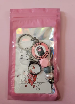 'Stay Pawsitive' keyring, condition: New without tags, £3.00, £3.85 includes Buyer Protection