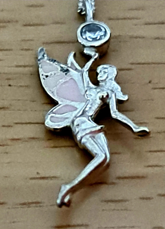 Sterling silver clearance tinkerbell necklace