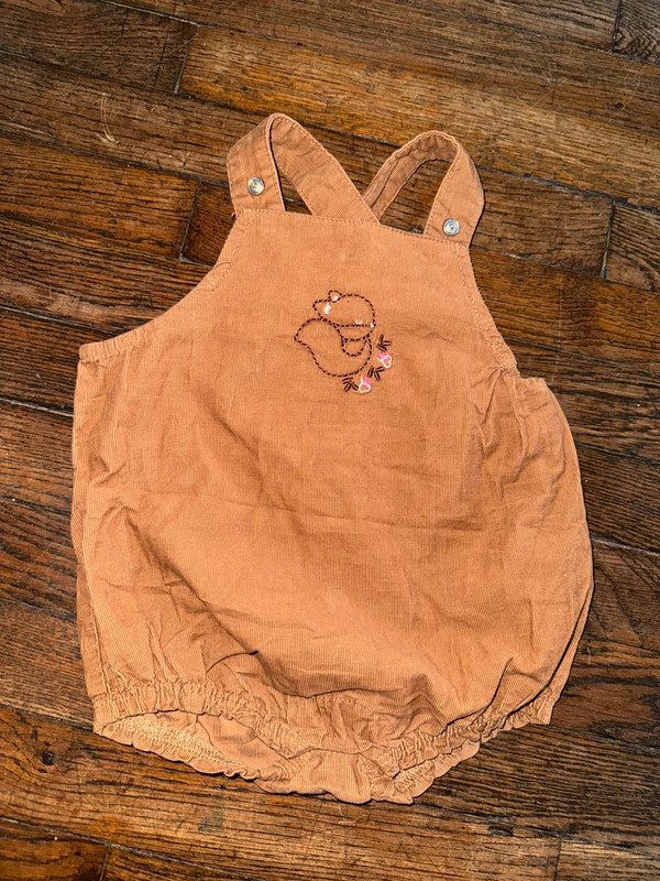 Barboteuse obaibi velour 6 mois