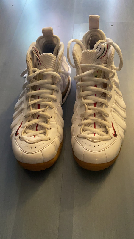 White gucci discount foamposite