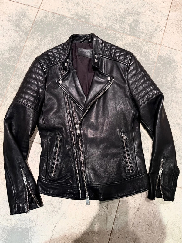 All Saints Leather Biker Jacket - Vinted