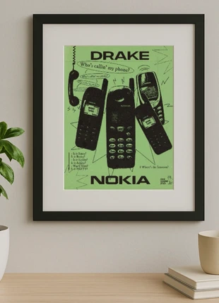 Drake Nokia Framed A4 Poster, brand: Drake, condition: New without tags, £9.99, £11.19 includes Buyer Protection