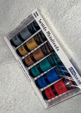 Pintura acrílica metalizada, merk: Sin, staat: Nieuw met prijskaartje, € 5,00, € 5,95 inclusief Kopersbescherming