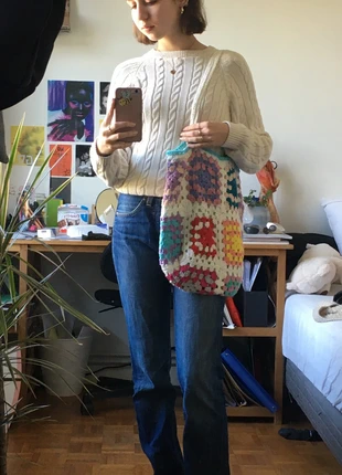 Sac crochet multicolore , marque: Vintage, état: Neuf sans étiquette, 20,00 €, 21,70 € Protection acheteurs incluse