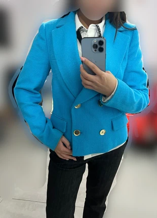 Blazer bleu, marque: Zara, état: Très bon état, taille: S / 36 / 8, 10,00 €, 11,20 € Protection acheteurs incluse