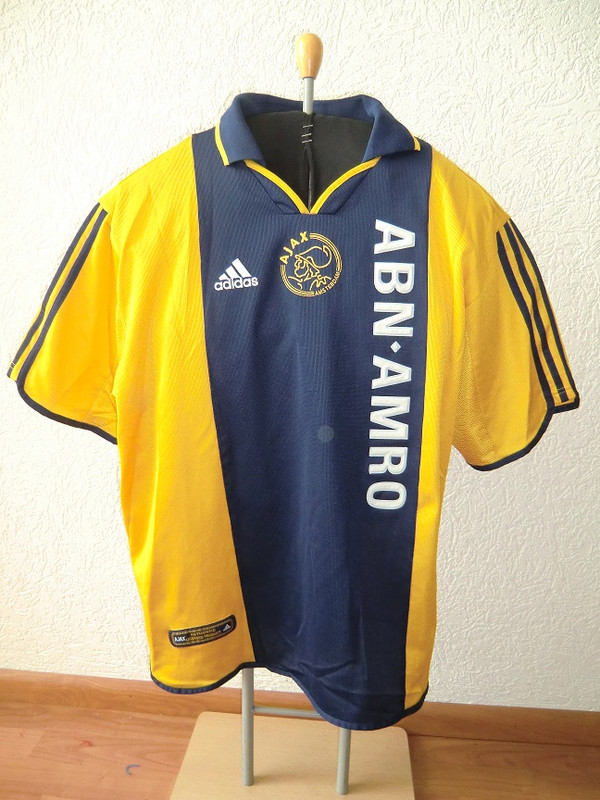 Toerist cap Autorisatie Voetbal shirt Ajax 2000 Adidas uitshirt geel Abn Amro maat XL - Vinted