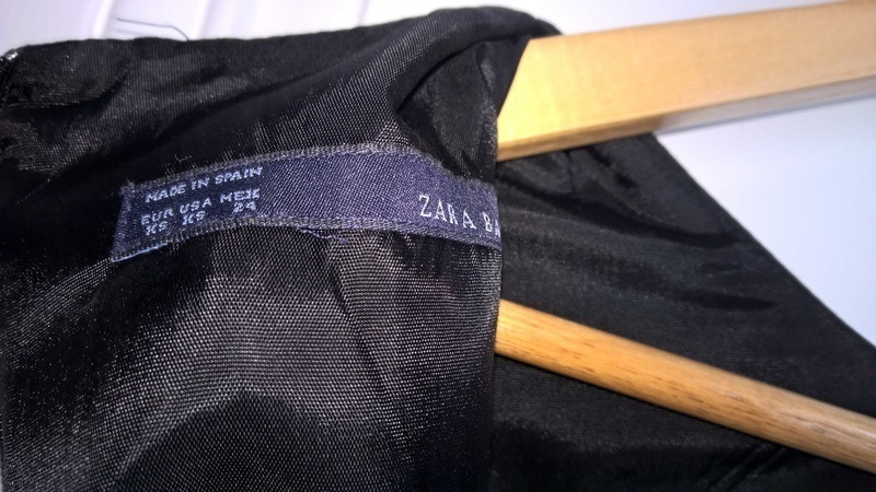 Zara Robe noire chic T 34 5