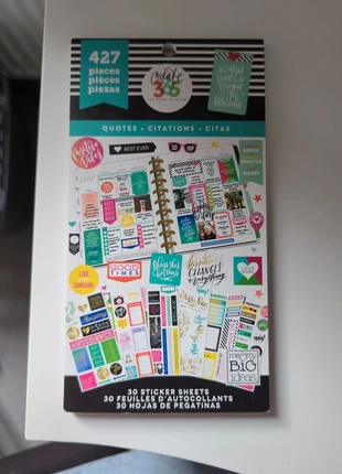 MAMBI Stickerboek 'Quotes', merk: The Happy Planner, staat: Goed, € 8,00, € 9,10 inclusief Kopersbescherming