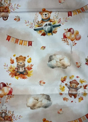 Tissu coton, ourson, automnale, imprimé aquarelle, marca: Coton, estado: Nuevo con etiquetas, 13,50 €, 14,88 € Protección al comprador Pro incluida