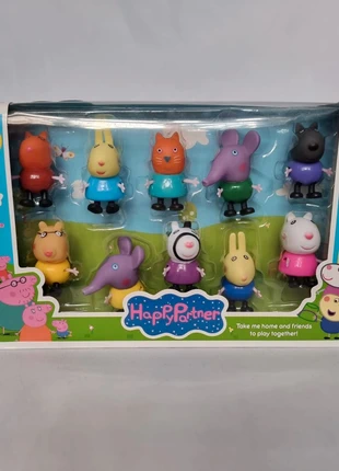 Happy Partner Pig Figure Set – 10 Piece (New in Box), brand: pig family, condition: New with tags, size: One size, £9.50, £10.56 includes Buyer Protection