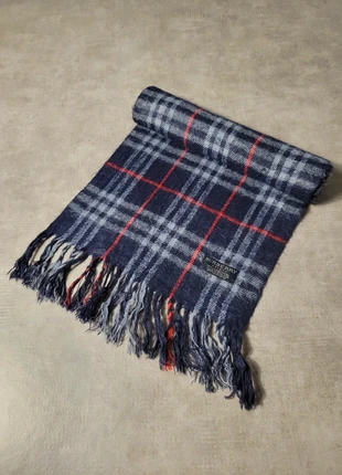 Écharpe Burberry London bleue marine à cadrillage en laine - #E022, brand: Burberry, condizioni: Ottime, €29.99, €32.19 include la Protezione acquisti