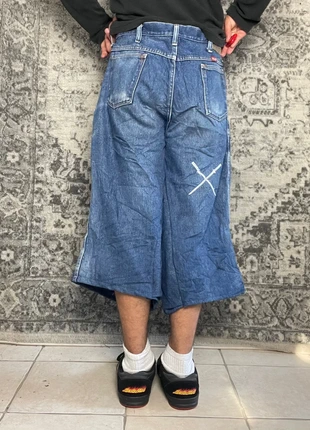 Jort baggy large brodé blanc katana japonais handmade streetwear hip-hop y2k skater taille 33US, merk: JNCO, staat: Heel goed, maat: M, € 40,00, € 42,70 inclusief Kopersbescherming Pro