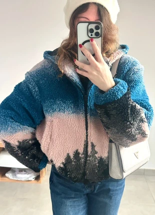 Veste polaire chaude colorée à capuche, marca: ASOS, estado: Novo sem etiquetas, tamanho: S / 36 / 8, €48.60, €51.73 inclui Proteção do Comprador Pro