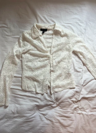 White lace Long Sleeve Top, brand: New Look, condition: Very good, size: L / UK 16-18, £2.00, £2.80 includes Buyer Protection