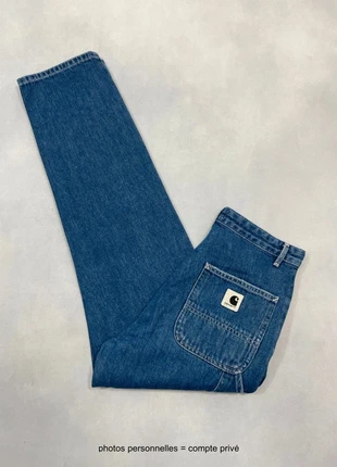 Jean Carhartt wip Bleu Marine Knee modèle Pierce Pant Boyfriend Denim - Taille S w27 #990, marque: Carhartt, état: Très bon état, taille: S / 36 / 8, 49,00 €, 52,15 € Protection acheteurs incluse