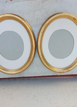 Paire cadre médaillon doré rococo baroque vintage, merk: Rococo, staat: Goed, € 26,00, € 28,00 inclusief Kopersbescherming Pro