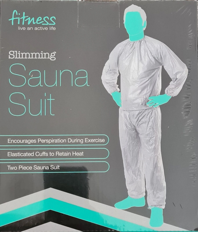 Mens Sauna Sweat Suit Weight Loss Workout Fat Burner Boxing Heat