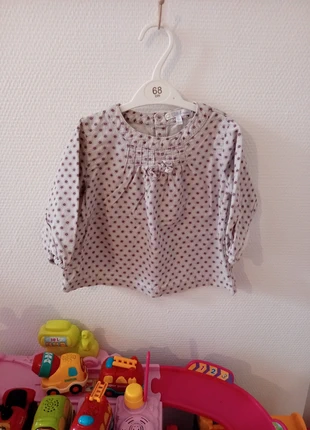 Chemisier velours fille, merk: Kitchoun, staat: Goed, maat: 12-18 maanden / 80 cm, € 1,25, € 2,01 inclusief Kopersbescherming