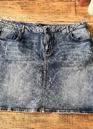 Jeansrok ms mode grote maat 50, merk: MS Mode, staat: Nieuw zonder prijskaartje, maat: 5XL / 50 / 22, € 8,00, € 9,10 inclusief Kopersbescherming