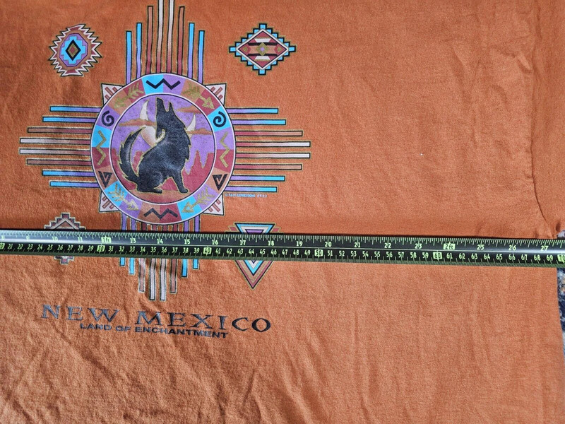 New Mexico Land Of Enchantment Tourist Shirt Orange Size 3xl 4