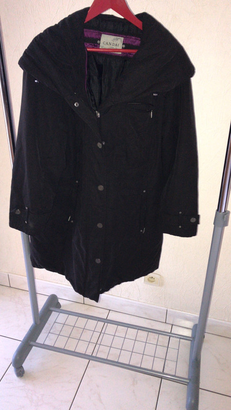 Manteau long  noir taille 50-52 2