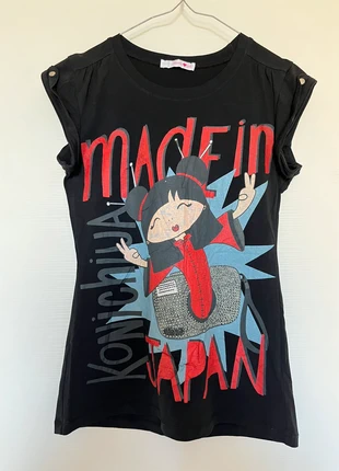 T-shirt Donna M stampa japan, marca: senza brand, estado: Bom, tamanho: M / 38 / 10, €5.00, €5.95 inclui Proteção do Comprador