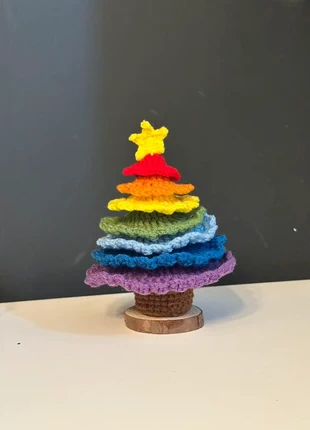 Handmade Crochet Rainbow Tree | Colorful Home Decor | Whimsical Gift | 13×13×17cm, brand: whimsywonderland, condition: New, £40.00, £42.70 includes Buyer Protection
