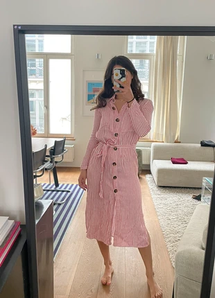 Red white stripes zara summer dress, marque: Zara, état: Très bon état, taille: M / 38 / 10, 8,00 €, 9,10 € Protection acheteurs incluse