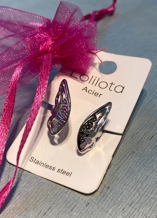 Bague papillon argenté, merk: Boutique Parisienne, staat: Heel goed, maat: Aanpasbaar, € 19,00, € 20,65 inclusief Kopersbescherming Pro