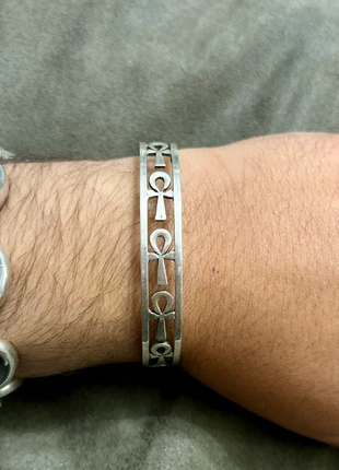 Bracelet égyptien croix Ankh en argent massif, marca: Argent, estado: Muito bom, €43.95, €46.85 inclui Proteção do Comprador Pro