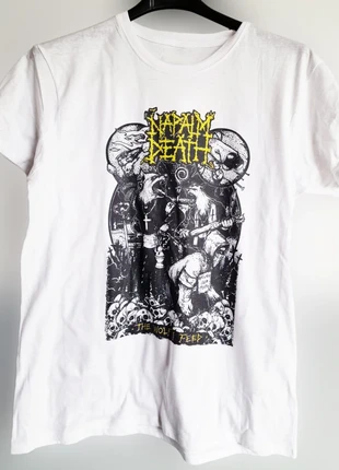 T-shirt bianca | Napalm Death | The Wolf I Feed, brand: nobrand, condizioni: Ottime, taglia: M, €13.00, €14.35 include la Protezione acquisti Pro