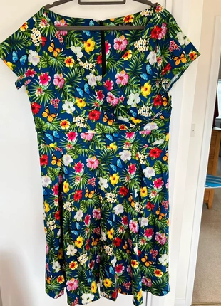 Vintage style 50s dress, brand: Voluptuous Vintage, condition: Very good, size: 5XL / 22, £12.00, £13.30 includes Buyer Protection