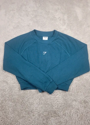 Sweat de sport pour Femme Cropped Gymshark Bleu / Vert - Taille S, marque: Gymshark, état: Très bon état, taille: S / 36 / 8, 24,00 €, 25,90 € Protection acheteurs incluse