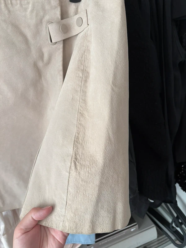 Jupe daim beige - photo numéro 2