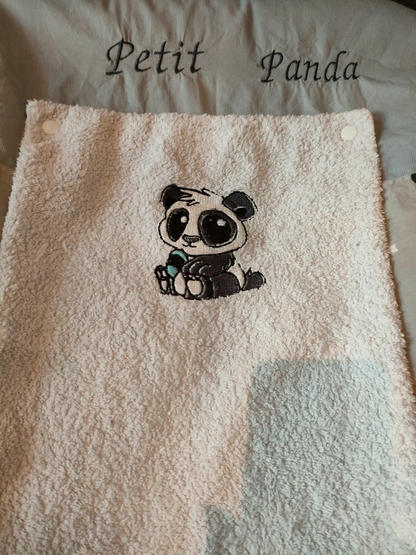 Housse de matelas à langer Un, Deux, Trois, PANDA !