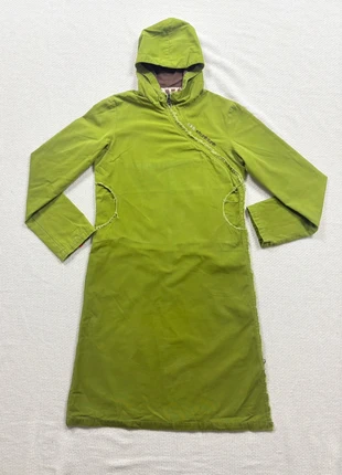 Vintage Skunkfunk Green Coat with Side Zip & Brown Lining - Size 3 (EU 40 / M), marque: Skunkfunk, état: Très bon état, taille: L / 40 / 12, 49,95 €, 53,15 € Protection acheteurs incluse