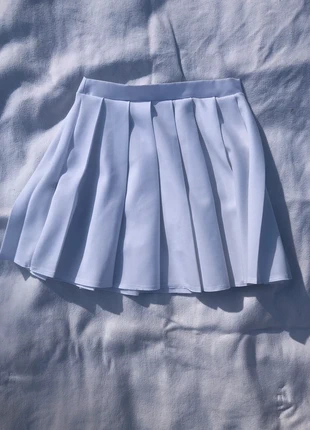 White pleated skirt, brand: Missguided, condition: Very good, size: S / 36 / 8, €6.00, €7.00 includes Buyer Protection