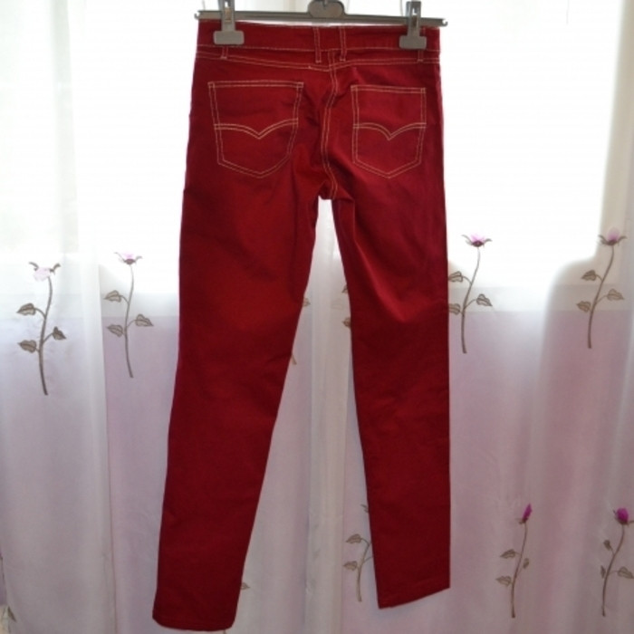 Pantalon Femme Rouge grenat 4