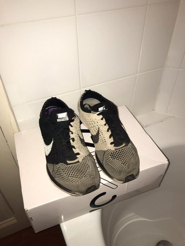 Flyknit Racer Black And White Unvolted. - Vinted