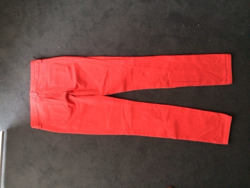 Pantalon skinny rouge 2